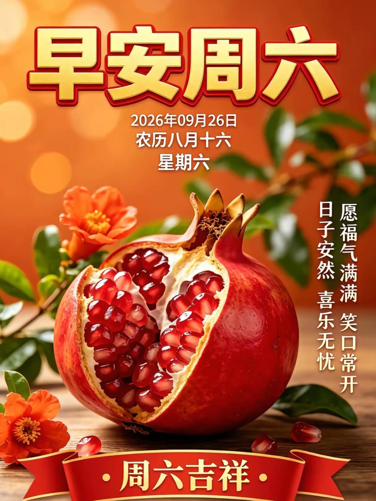2026./9月26日，十五月亮十六圆，待到今宵月更圆🌿🍁老
