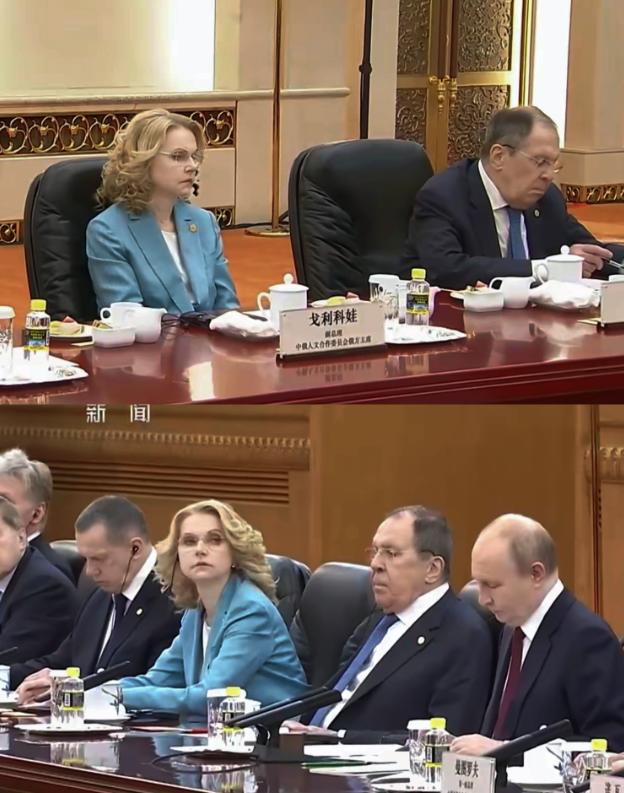 普京访华，这个漂亮女人非常显眼…普京这次访华，随行代表团里藏着一位低调的“