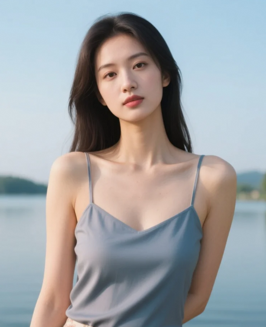 低眉信手拈花嗅，人面娇花两相映