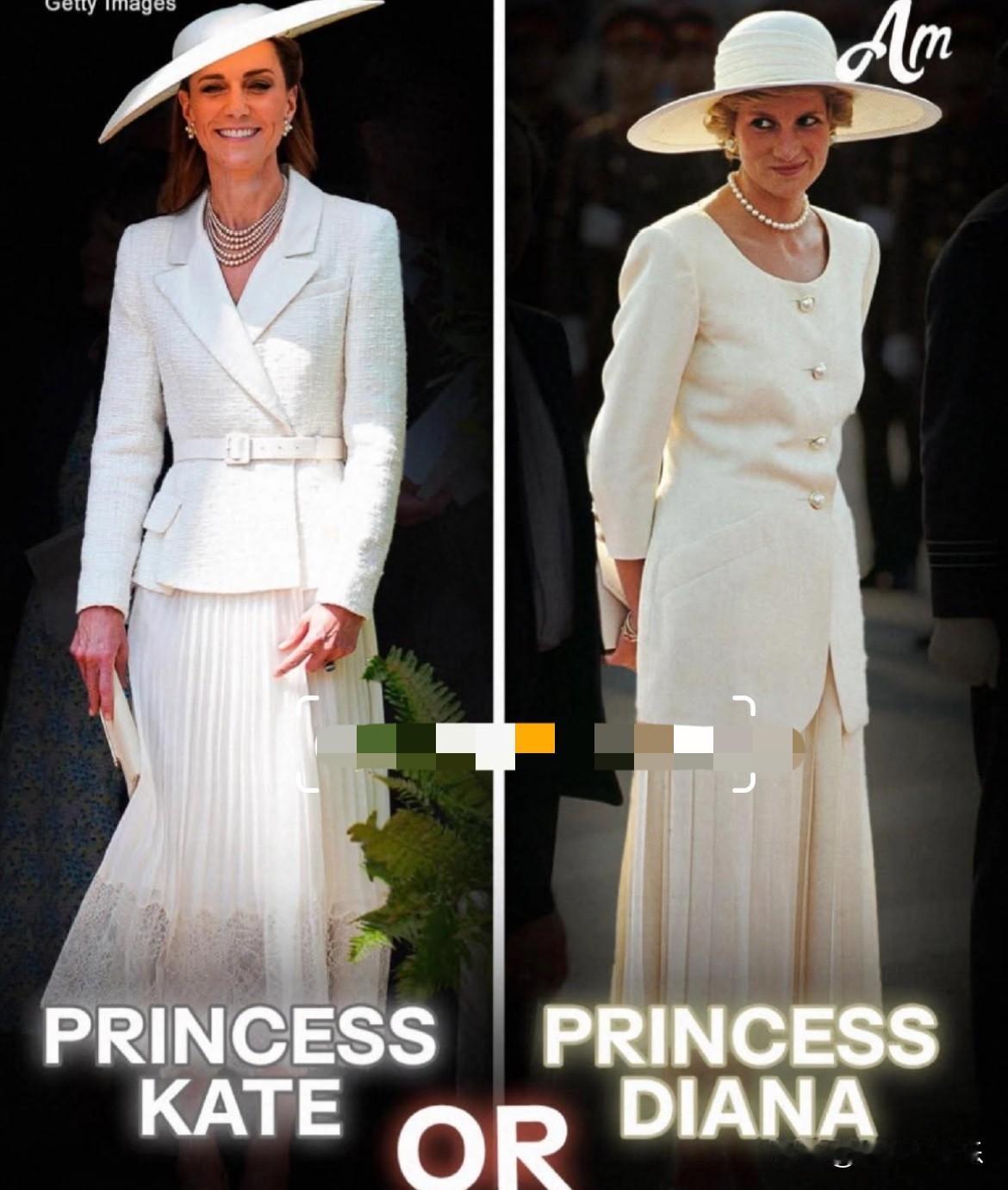 👸戴妃VS凯特王妃～穿搭感觉…凯特穿什么衣服都很职业化，千篇一律，像是没有