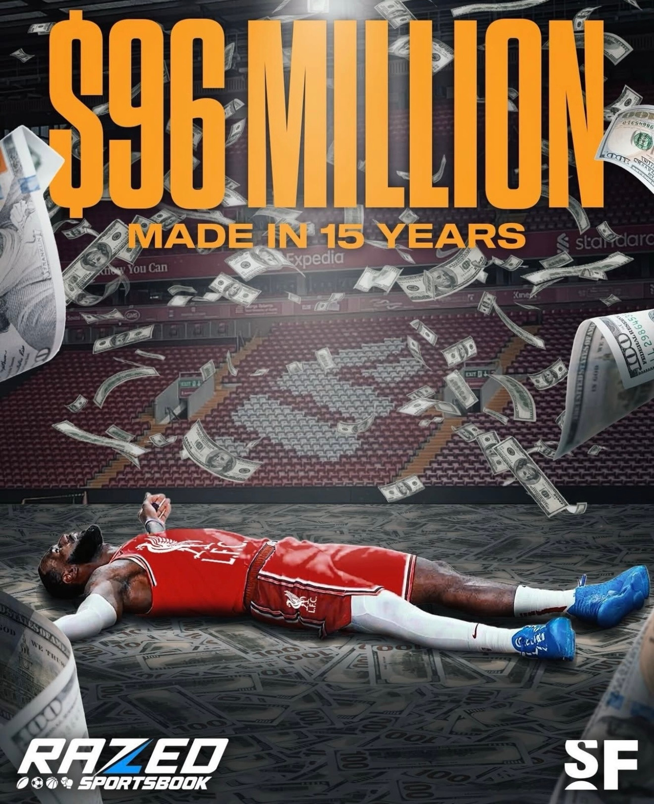 2011年，詹姆斯以650万美元收购了利物浦足球俱乐部2%的股份。当时，《福布斯