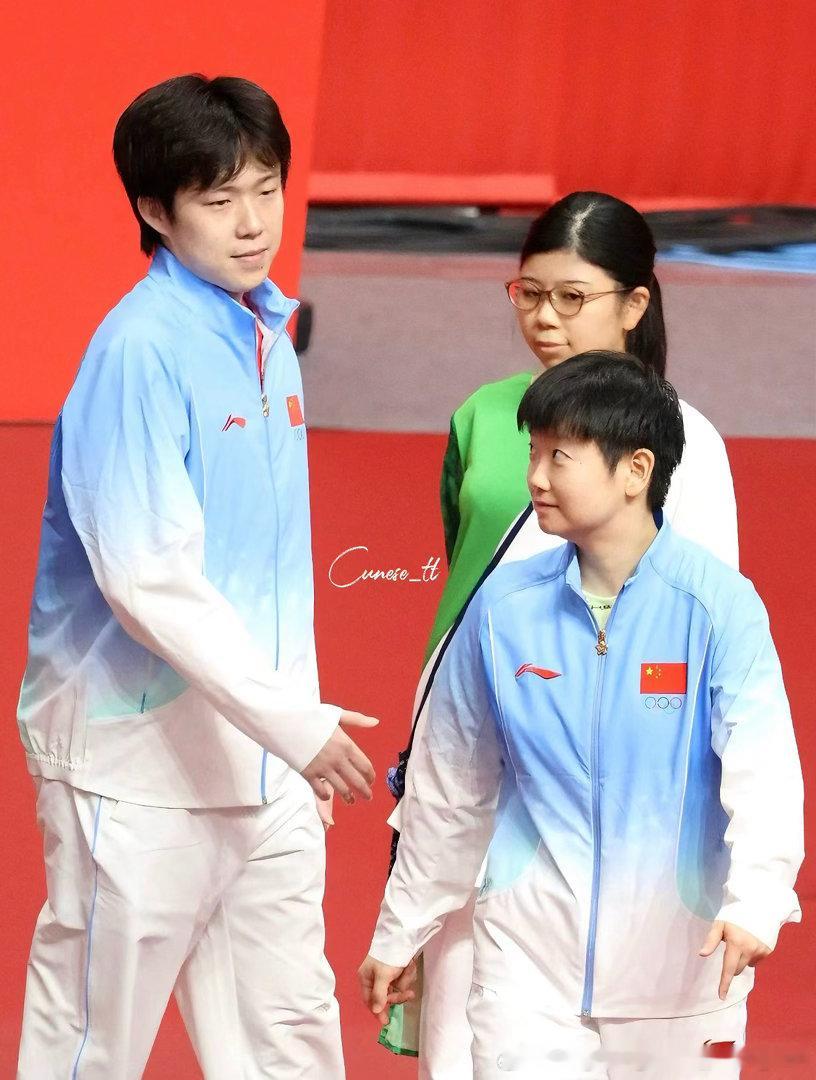 爱人的眼神从小到大都没变cr见水印#孙颖莎##王楚钦#​