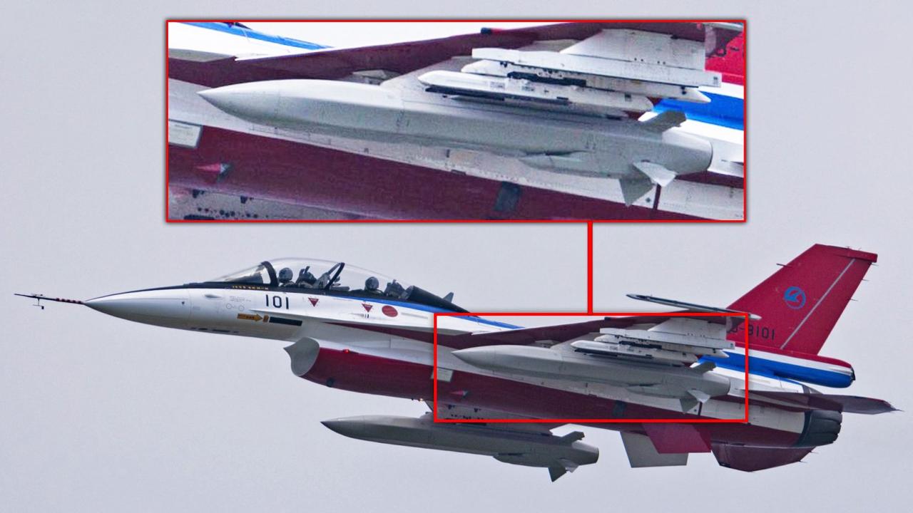 日本F-2翼下新式隐形巡航导弹曝光，疑似25式空射版，射程或超1000公里2