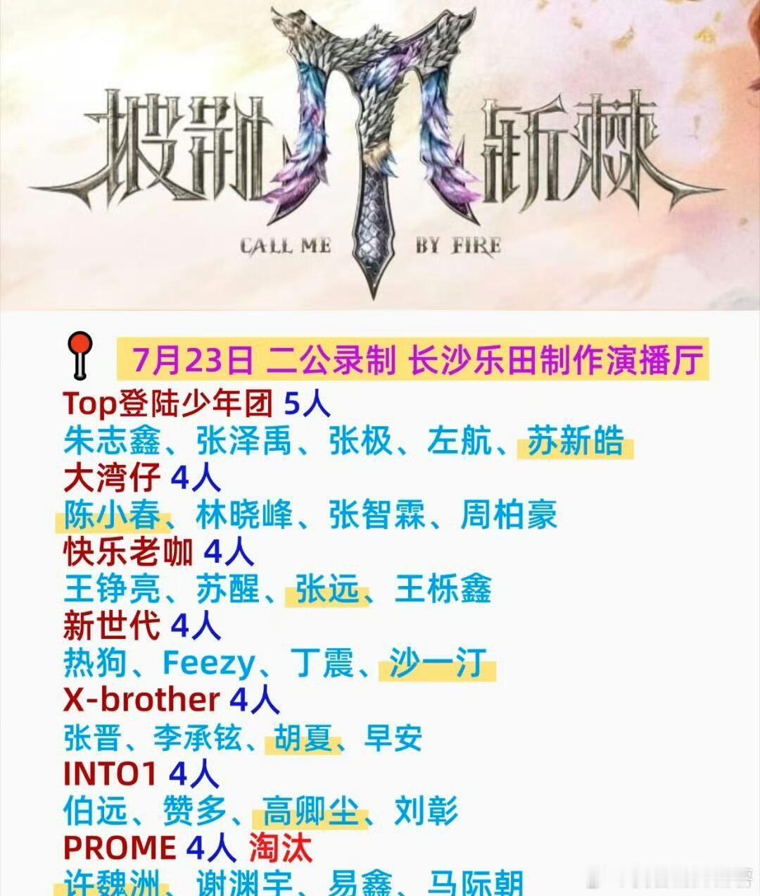 披荆斩棘的哥哥披荆斩棘的哥哥5二公录制路透来啦‼️披哥最新录制路透来