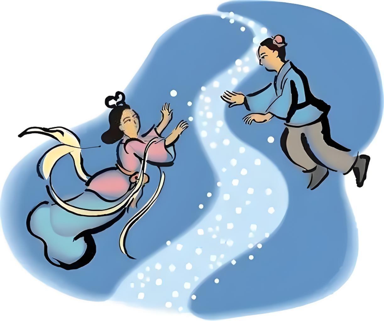 一道银河宽又长，阻挡织女和牛郎，年年只有七夕会，……请友续句……？上联