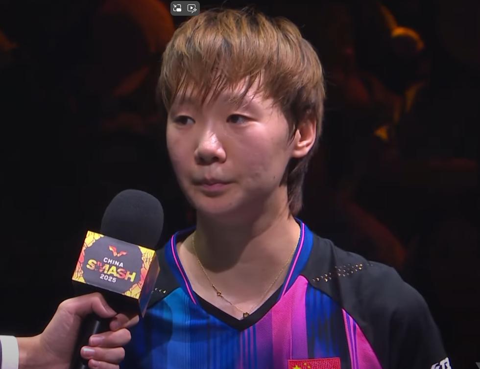 鳗鱼4:1赢了莎莎，采访中坦言赢球原因。鳗鱼说：最近几次决赛交手，都输给
