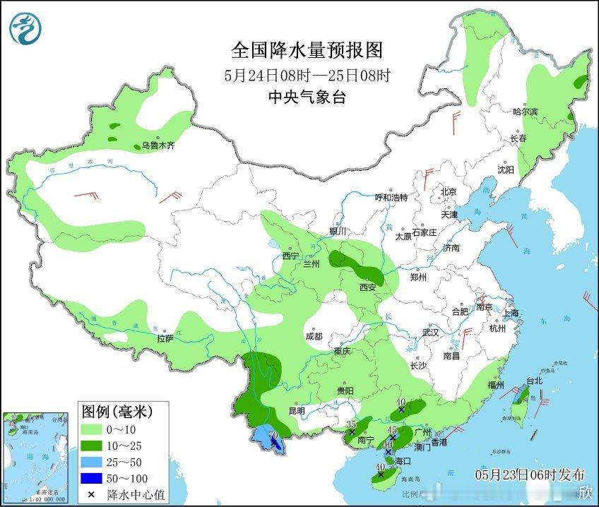 【龙舟水和夏季风】目前预报看，24-26日江南华南的降雨处于相对较少的阶段，但从