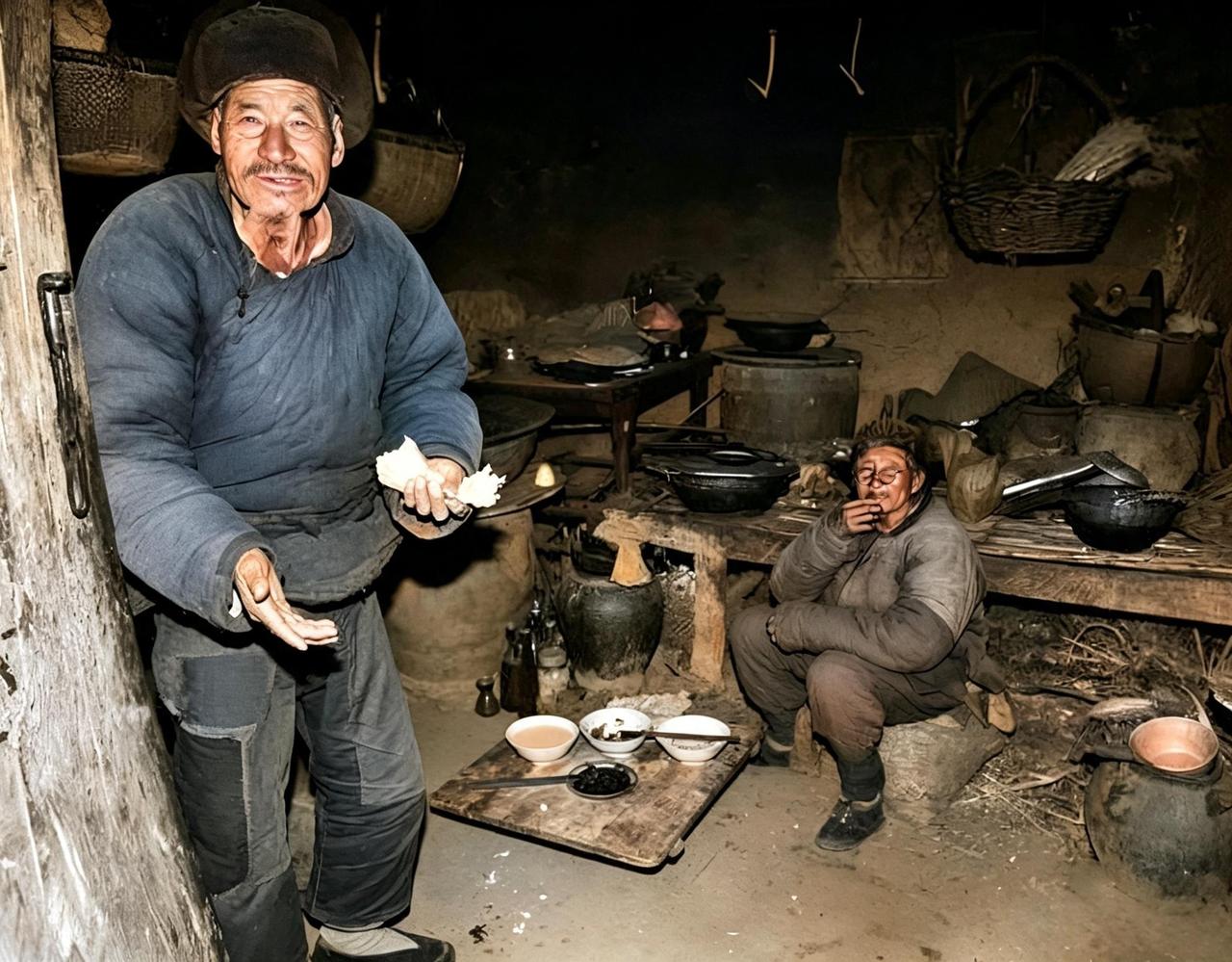 这是七八十年代临沂沂水县老百姓家里生活的真实写照。那时，临沂老百姓是真的穷。吃饭