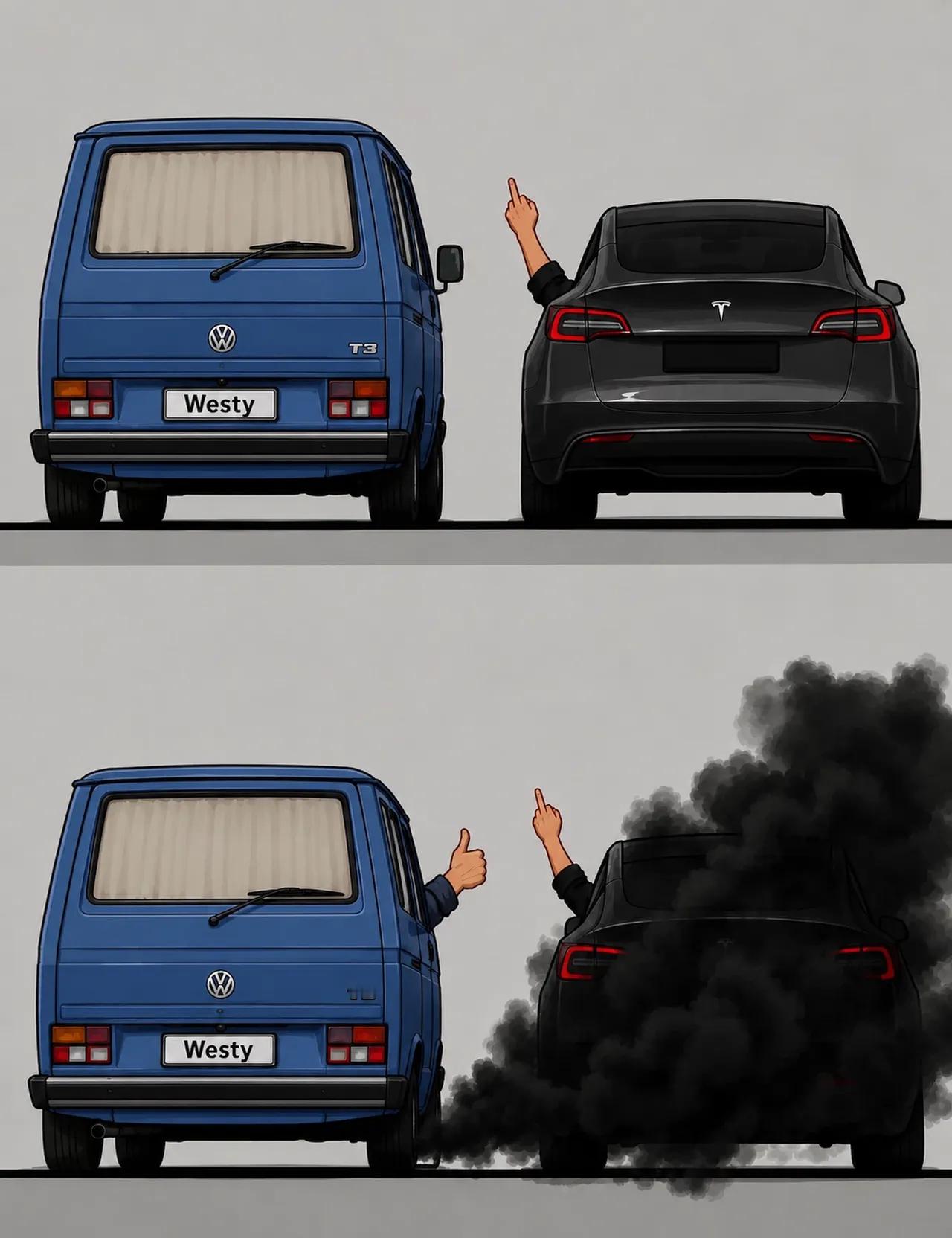 冒黑烟的汽车