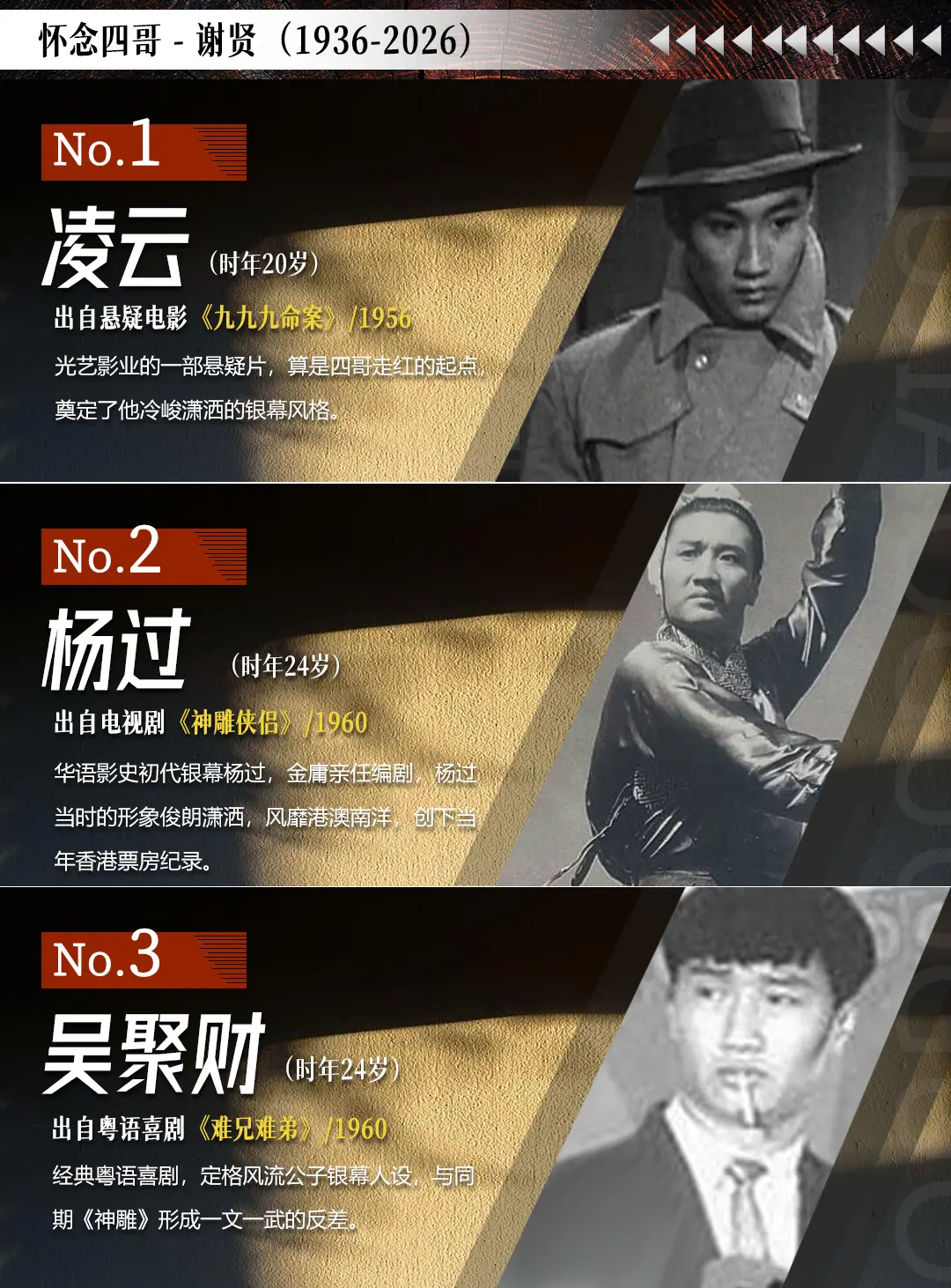 如果想起四哥，不要哭，也不要太伤心，因为那样他会觉得不够潇洒