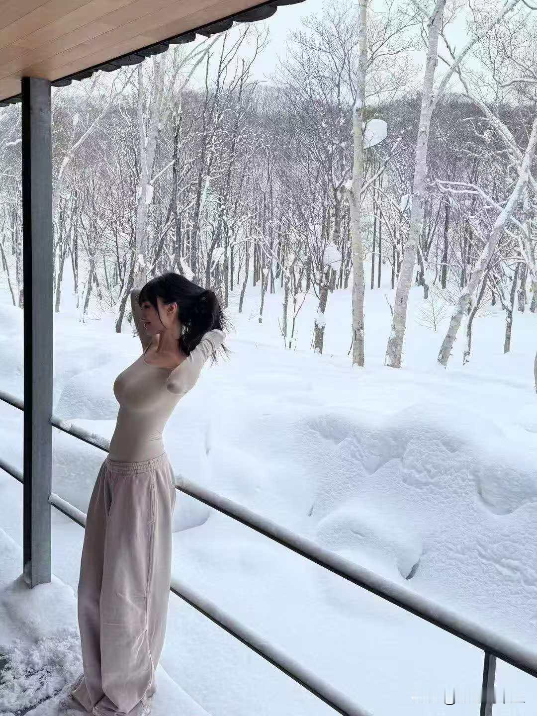 雪好大啊！