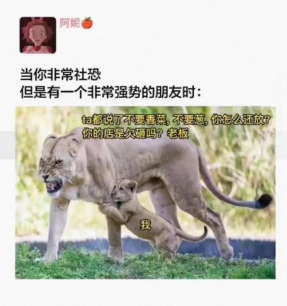 当你非常社恐，但是有一个非常强势的朋友时