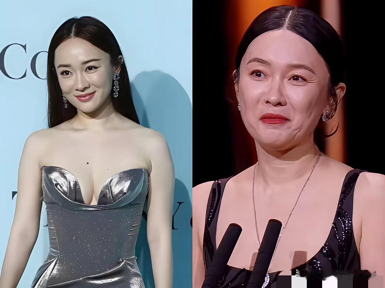 完了霍思燕也出现“断崖式衰老了”，尤其和佟丽娅同框，那对比不不是一星半点，单