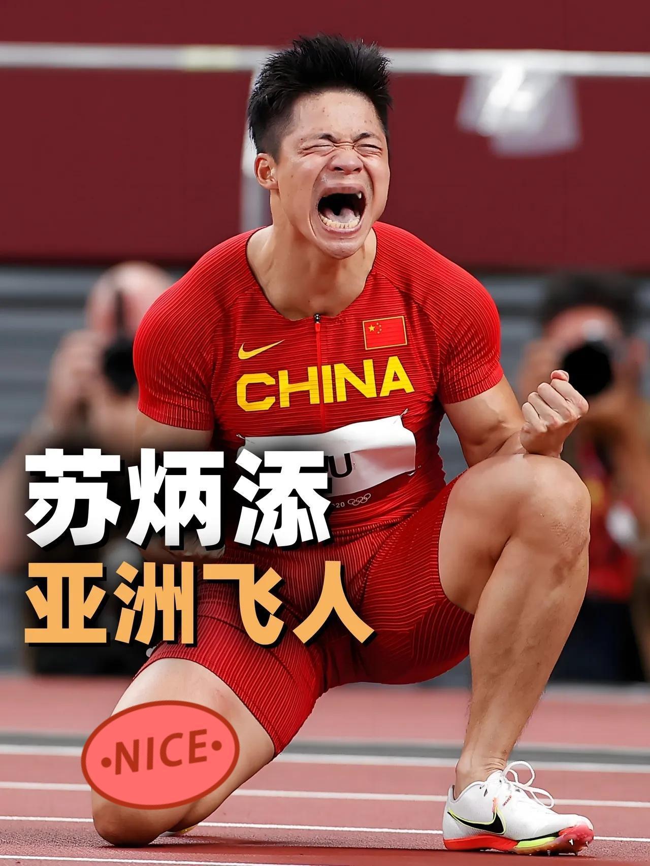 苏神谢幕中国速度永不落幕在粤港澳全运会4×100米接力决赛中，37岁的苏炳添