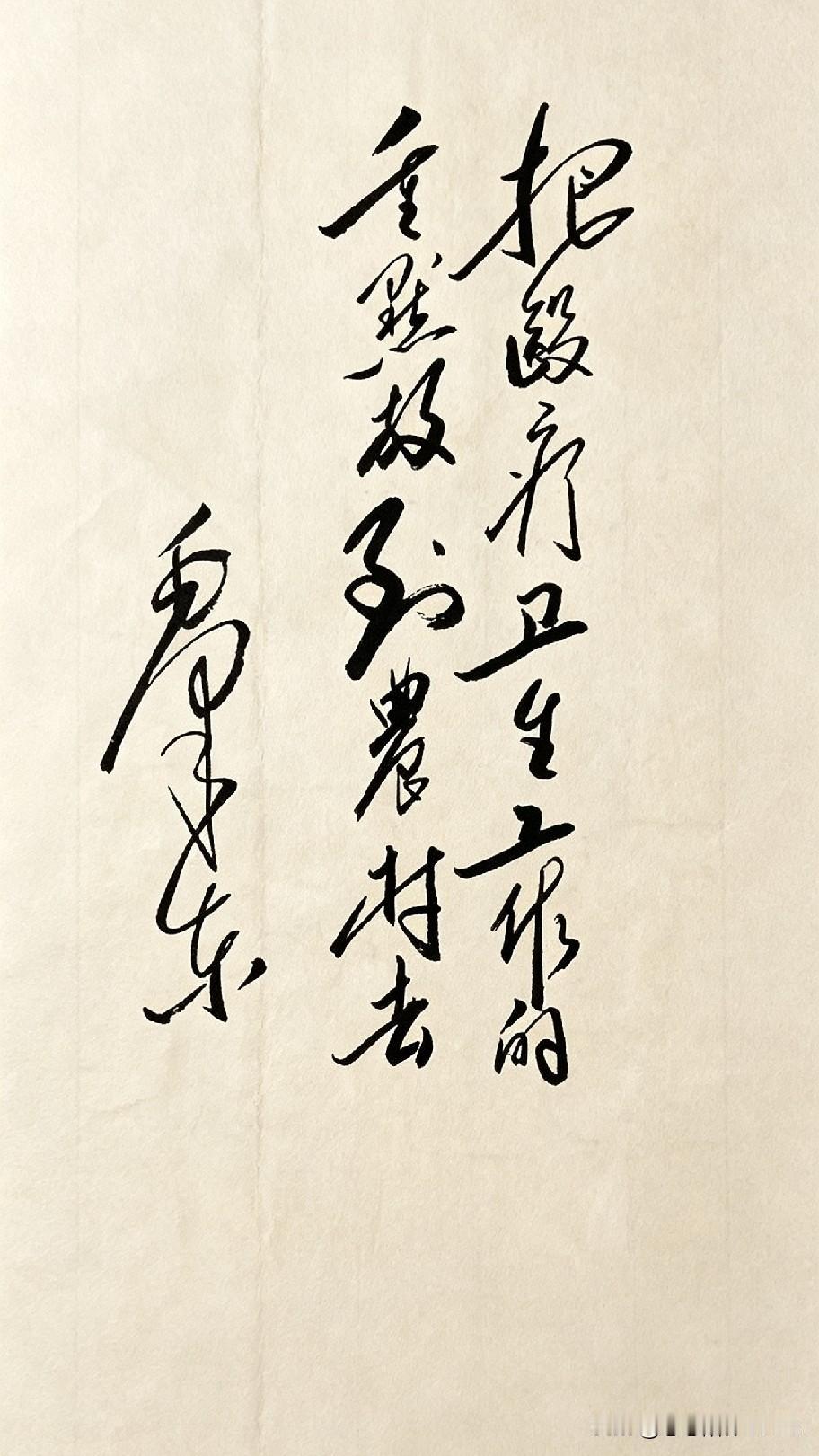 一眼就被这幅书法的磅礴气势震撼到！笔走龙蛇，潇洒豪迈。懂书法的朋友看看，猜猜这是