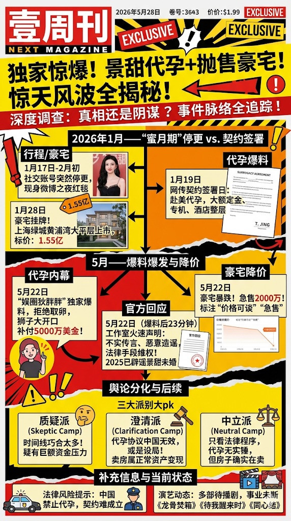 曝景甜疑似找富豪沟通想和解！为筹钱还富豪，紧急出售豪宅。近日也有知情人士爆料