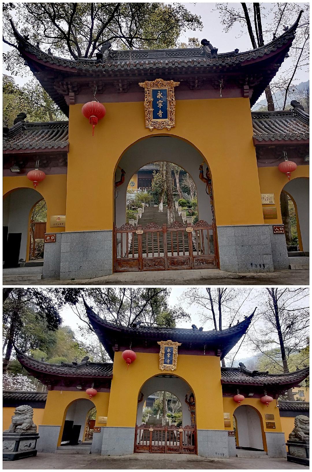 富阳永宁寺(图1)不亚于法海的金山寺，郁达夫公园(图8)的富春江不亚于杭州的西湖