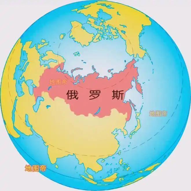 北美和俄罗斯之所以看上去大得惊人，很大程度上是平面地图造成的视觉偏差。拿格陵兰岛