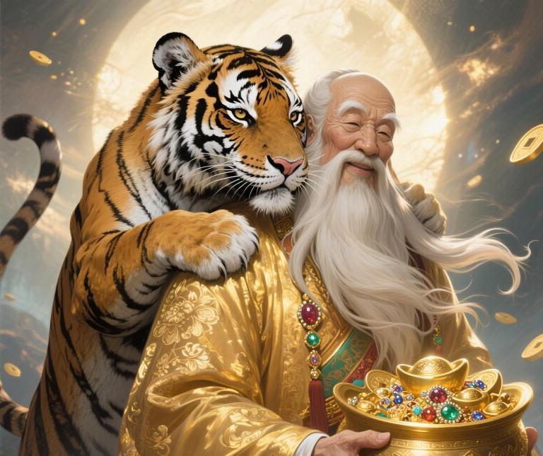 天命虎再犹豫就晚了！虎：财神临门送财气虎：机遇与贵人双至虎：财权、福运全