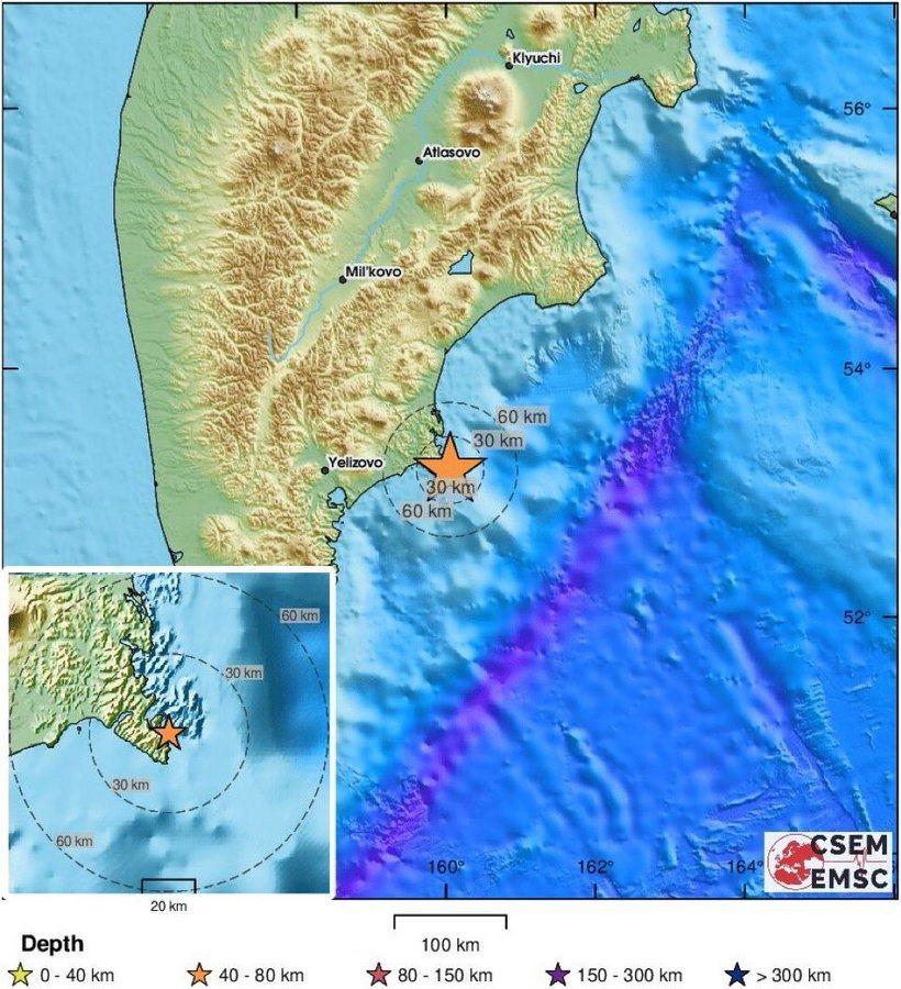 🚨🇷🇺突发：俄罗斯海岸发生7.7级强烈地震初步报告证实，俄罗斯海岸