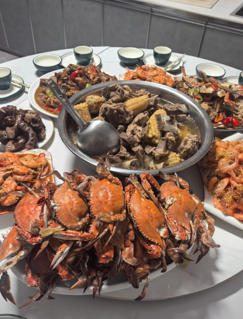 我姑父做饭一绝，不愧是有厨师证的人