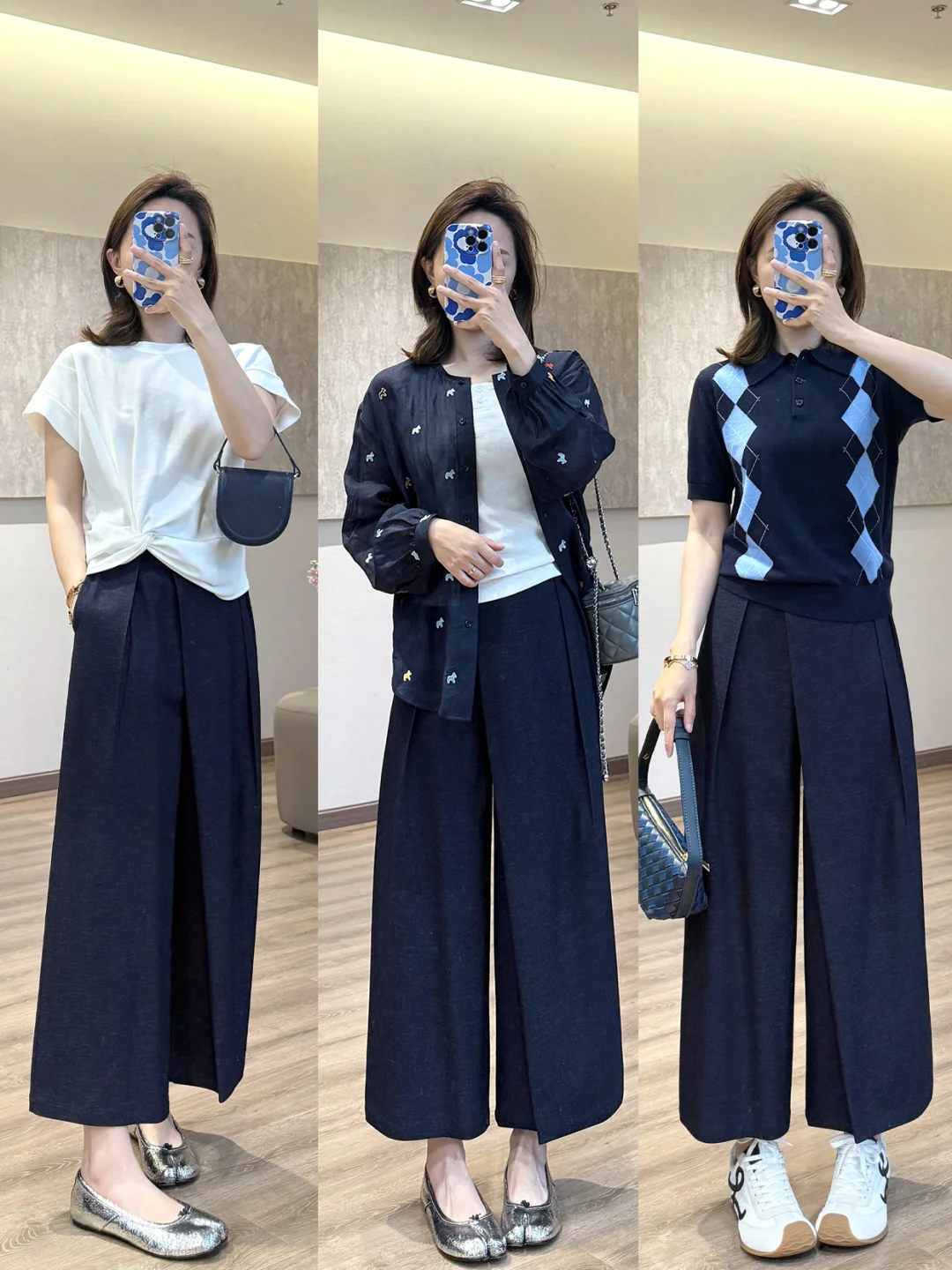 九分阔腿裤简直就是小个子的福音！！