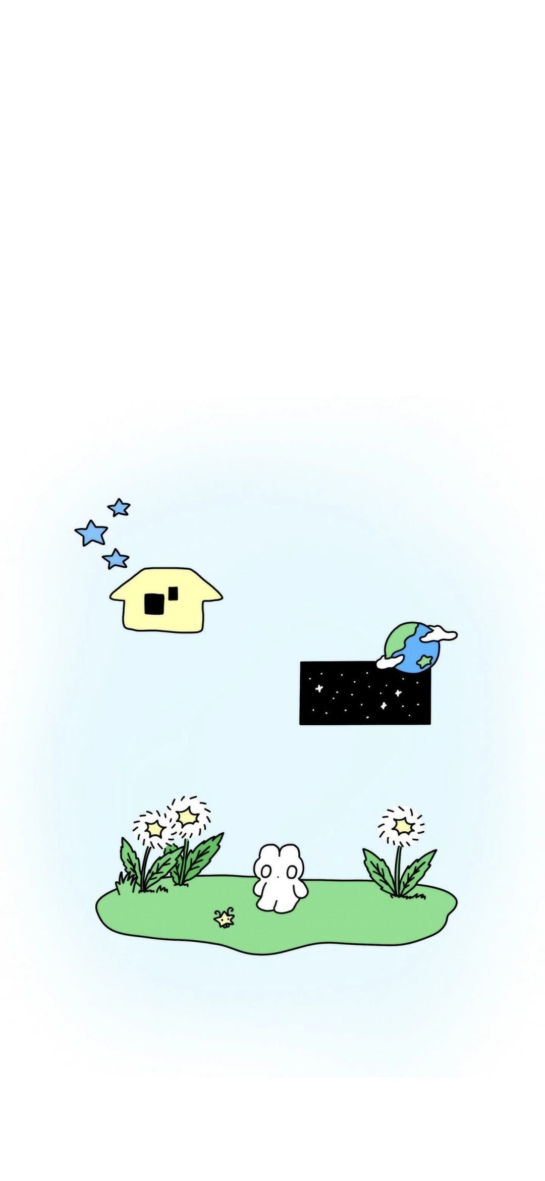 白底壁纸｜白底背景图｜自由壁纸分享｜HelloKitty壁纸｜浅色系壁纸｜闺蜜你