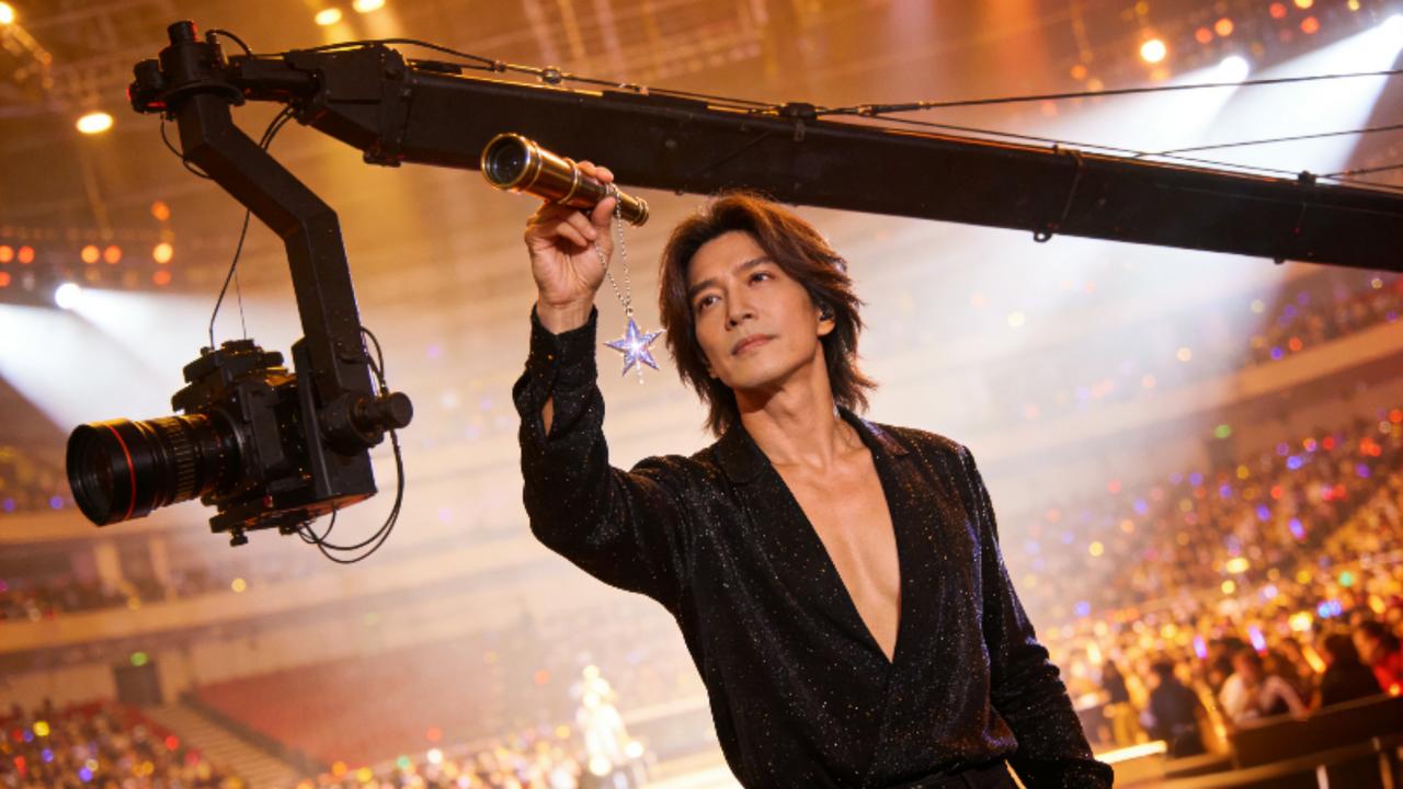 48岁言承旭演唱会杀疯了！流星项链致青春，冻龄颜值炸穿时光2025年上海演