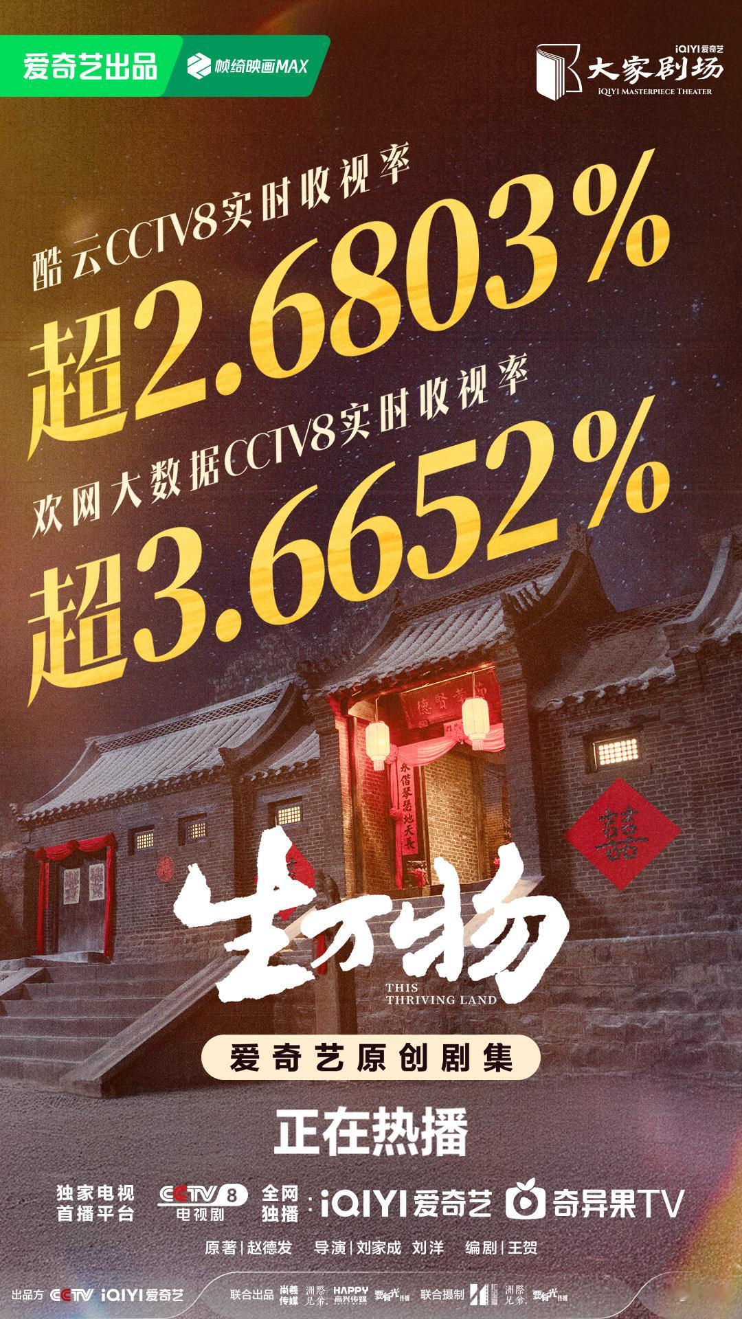 实话大声说！《生万物》首播台网双爆！🔥👏三集联播收视酷云最高2.68，猫眼破