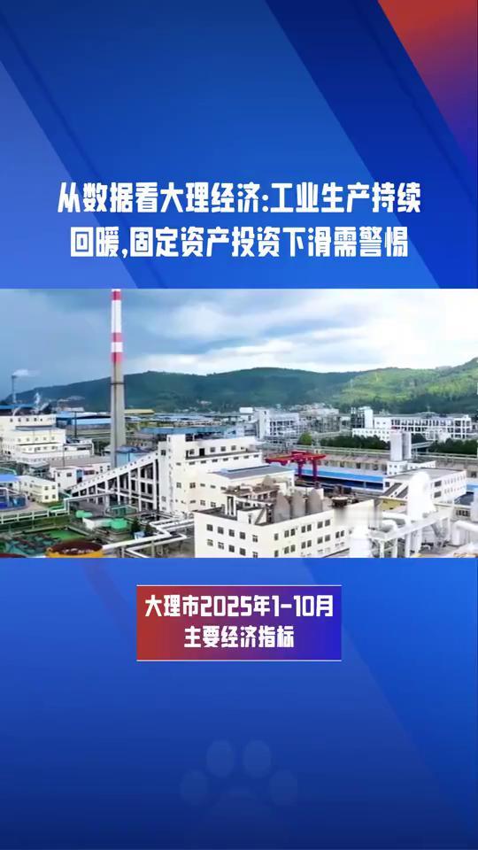 从数据看大理经济：工业生产持续回暖，固定资产投资下滑需警惕。大理市2025年1