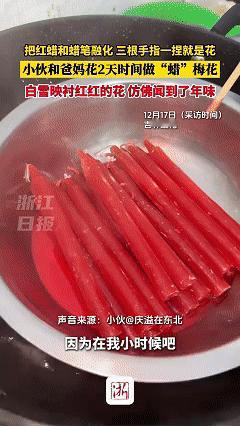 “万万没想到！”吉林通化，一小伙带女朋友回家，她看到院子里腊梅开得正盛，凑近想闻