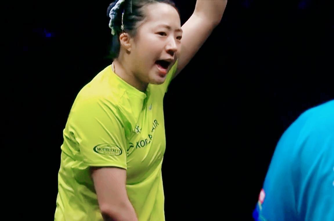 哎！心疼朱雨玲了！侯英超说：朱雨玲以前速度也是非常快的，打申裕斌没问题，