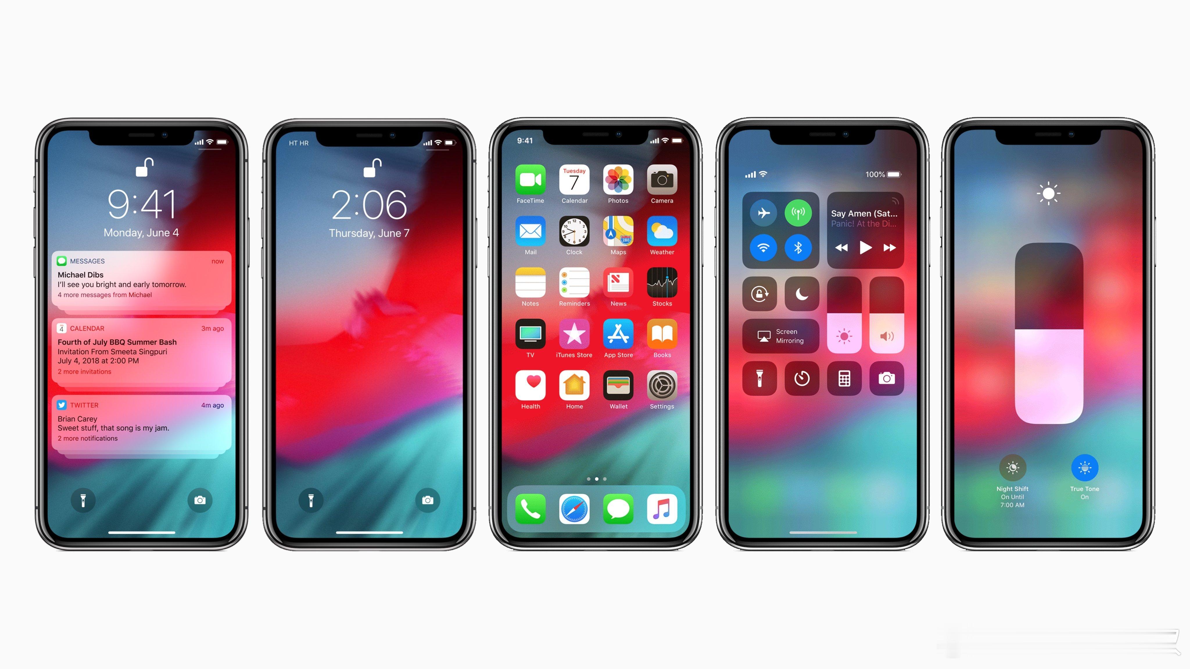 iOS12，2018年发布，它：没有液态玻璃没有深色模式没有无锁屏自定义没有壁