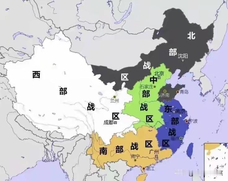 五大战区中为何只有中部战区，能充当战略预备队？有三大关键因素中部战区这个总预