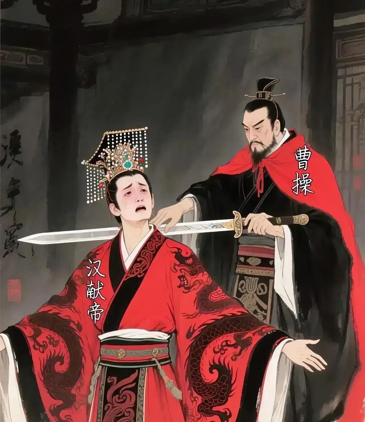 曹操兑现了自己一生只做汉臣的承诺。其实曹操一家对汉献帝也是不错了，曹操把几个女儿
