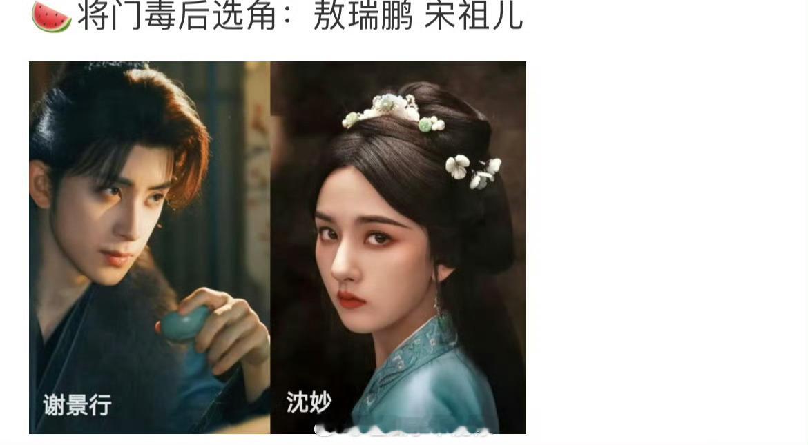 🍉将门毒后敖瑞鹏宋祖儿，这个组合好新鲜！[抱抱]​​​