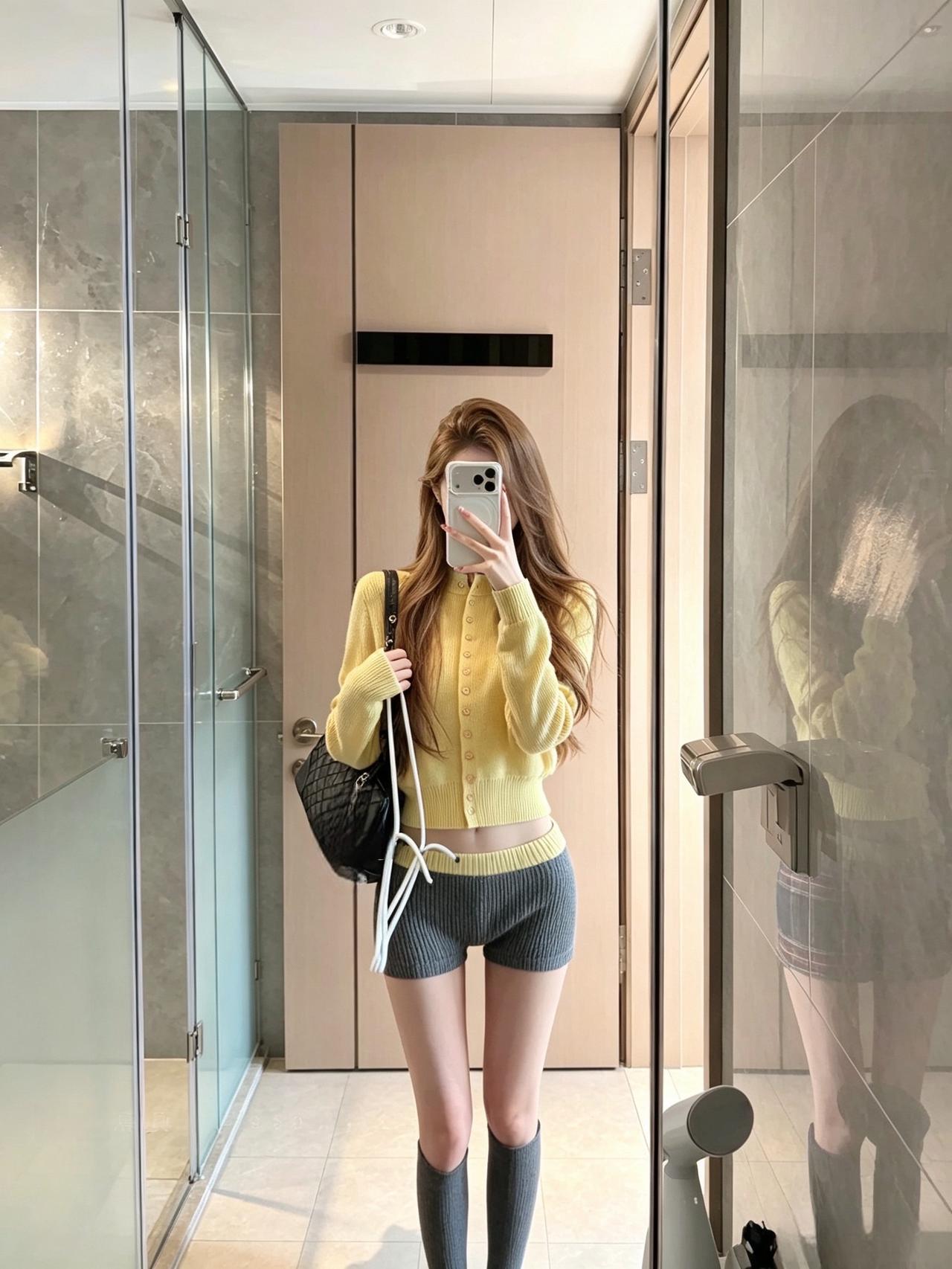 慵懒感look怎么穿显腿长甜酷氛围感穿搭温柔系辣妹ootd老派少女的oo