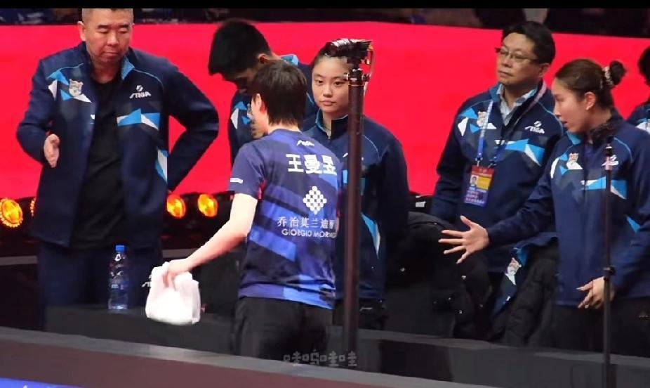 乒超赛场笑不活了！王曼昱和钱天一握手这幕太有梗乒超女团半决赛王曼昱3-1赢