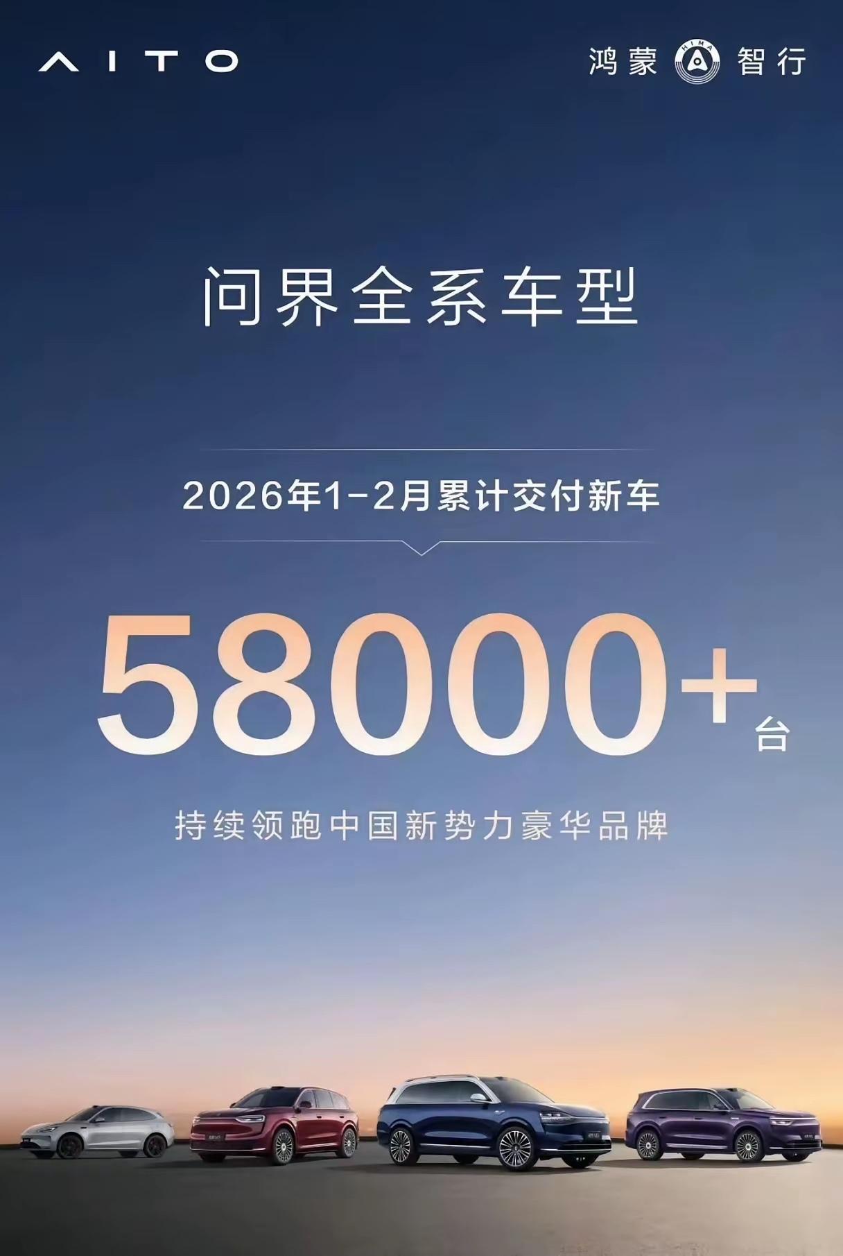 问界全系58000+，摊牌了，俺就是鸿蒙旗下的品牌老大，反观鸿蒙旗下目前车型里面