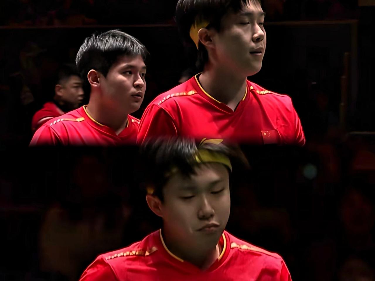 大头心里估计憋着火呢！本来算得好好的能歇一场，结果硬是被逼到要打男双。