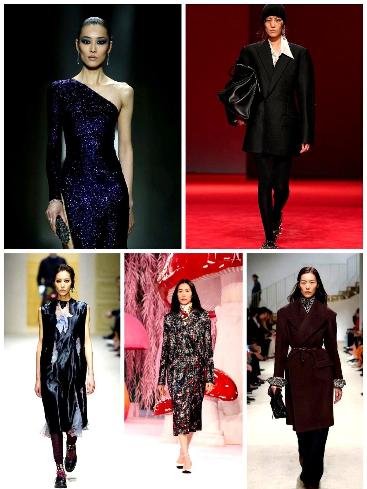 38岁的刘雯，在米兰时装周真的有点“吓人”。普拉达秀场，后台90秒换一套造型