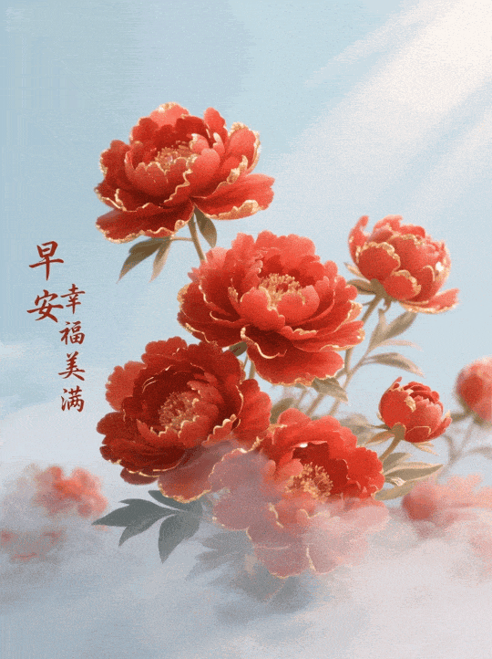 人间有情，本是缘；清晨祝福，送心愿；隔屏相伴，微信联；一声问候，胜千言：祝健康、