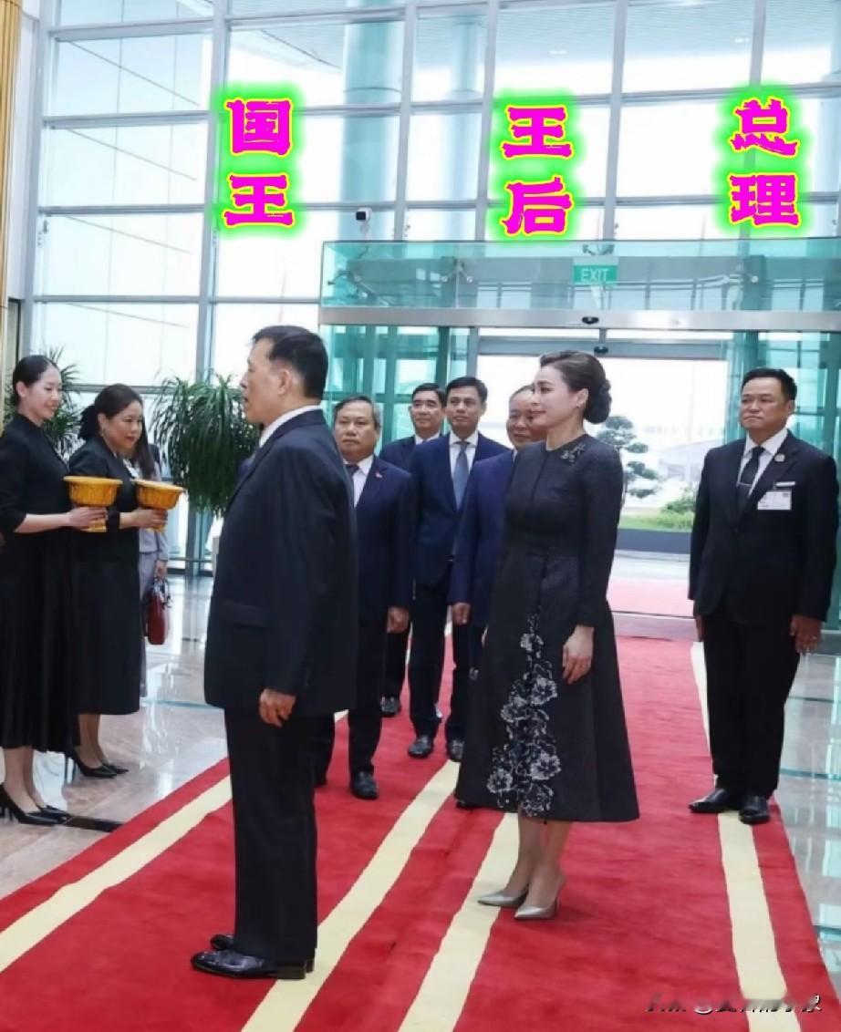 泰国国王和泰国总理谁的权力大？这张图就说明了，在访问越南时，总理站在国王和王后的后面，因为总理是政府