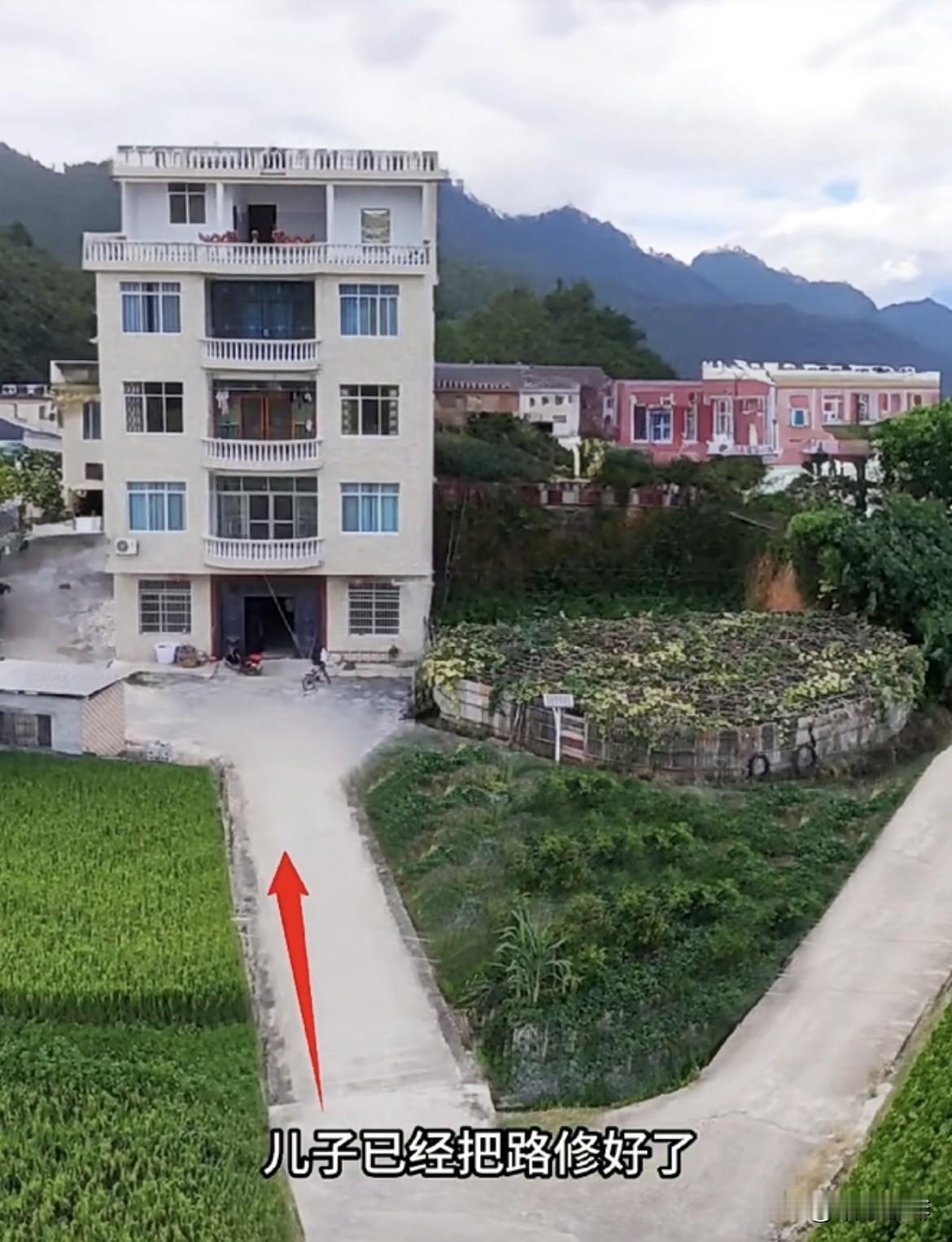 儿子已经把路修好了，父亲却不喜欢，又花了一万多块钱改成这样。大家帮忙看看?
