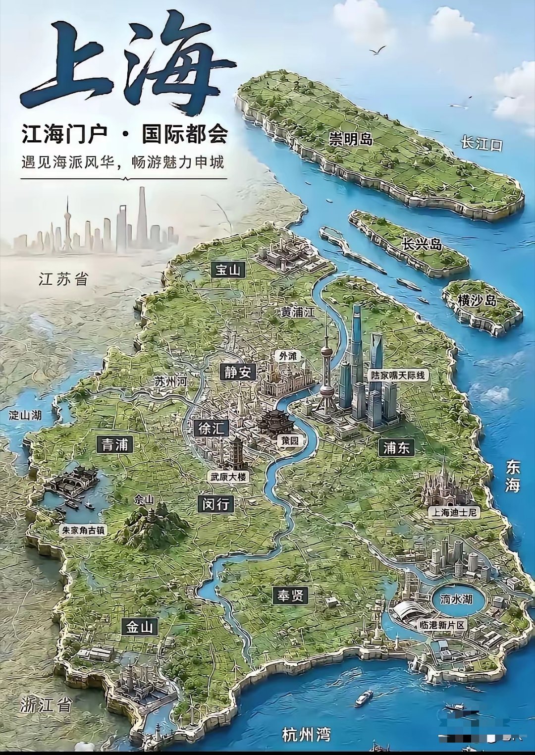 上海原来面积这么小，却那么富有