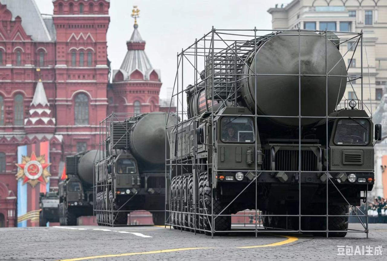 俄罗斯今年胜利日大阅兵，不再出动重武器了！到处都是乌军无人机，俄军洲际导弹发射车