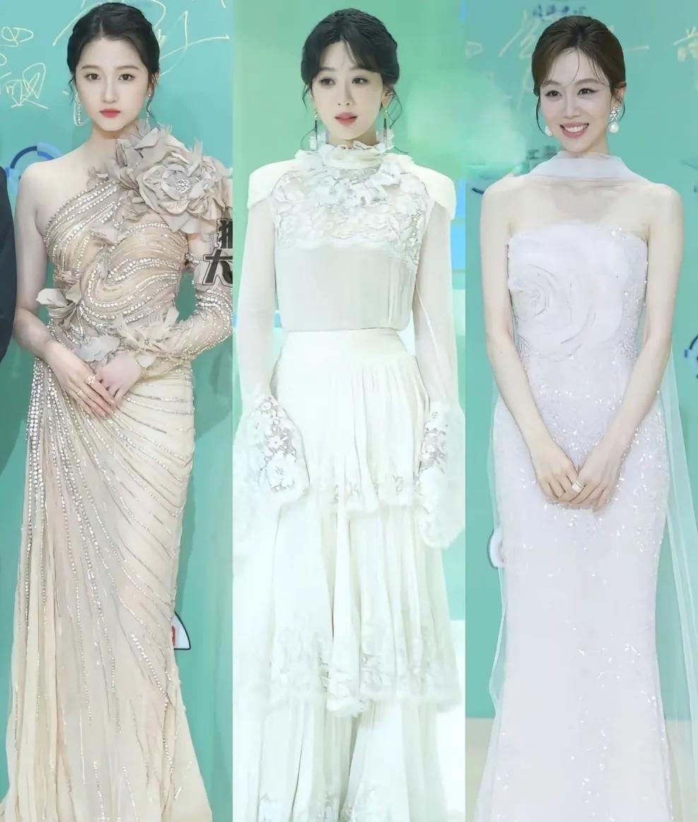 关晓彤、杨紫、姜妍，谁赢了？我觉得从整体来看是姜妍赢了，服装仙气，妆容清新，笑容