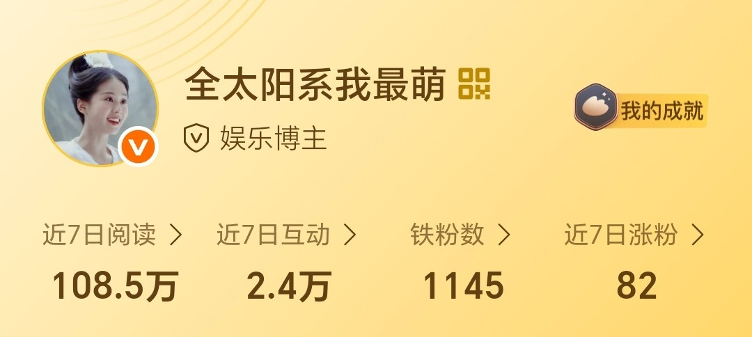 没到半天铁粉就达标了[笑着哭]​​​