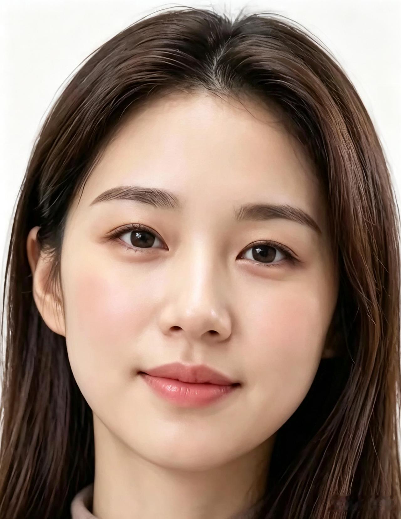 女子气质温婉娴静，自带一份岁月沉淀下来的柔和气韵。容貌清丽脱俗，不施浓妆却赏心悦