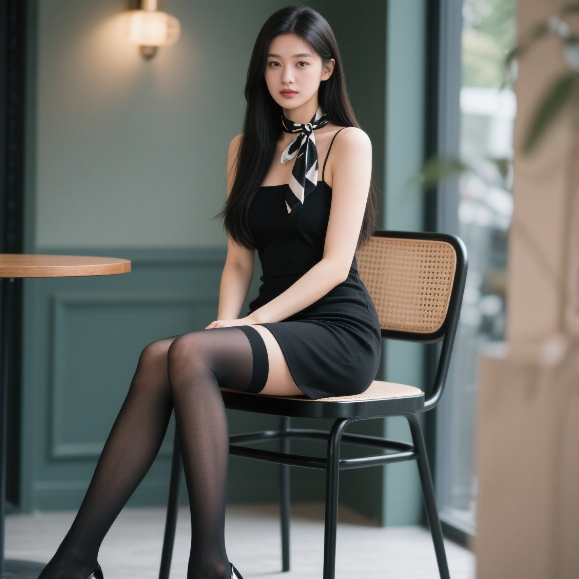 黑丝美腿教科书每一步都踏在心上